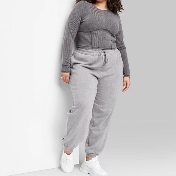 Wild Fable Gray Joggers Soft, Stretch, Working Pockets, Cozy, Trendy NWT… - Picture 1 of 12